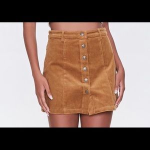 Corduroy Forever 21 Skirt